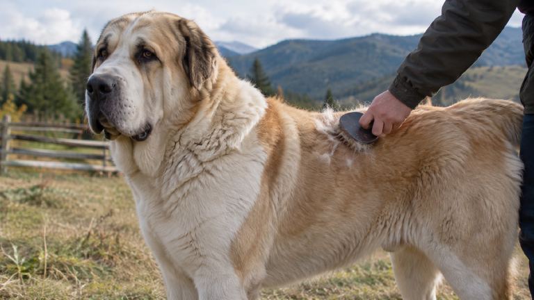 Double coat during brushing